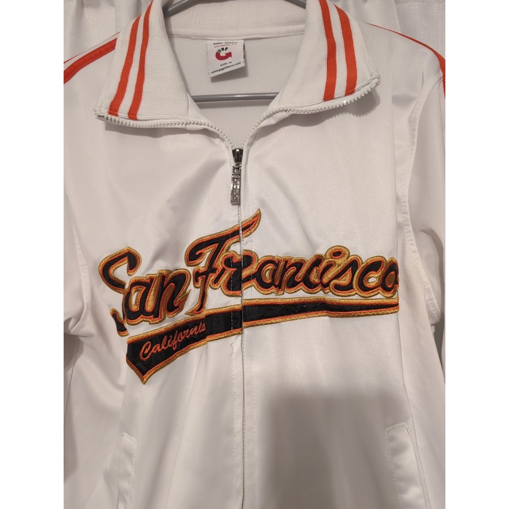 GoGo Sports San Francisco Giants Men's Full-Zip Jacket Size M White - Picture 2 of 13